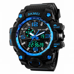 Skmei Outdoor Multifunctional Dual Display Sports Men Digital Watch Tactical Waterproof Double Movement Noctilucent Wrist Watch