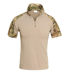 MEGE Tactical Camouflage Men Army Combat POLO Shirt, Rapid Assault ACU MultiCam Mens' Tops & Tees,  Airsoft Paintball Polo