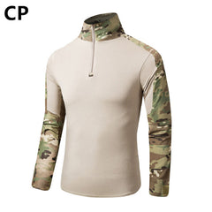 MEGE Men Military Airsoft Combat Shirt Frog Shirt, Tactical Gear Multicam Typhon Lightweight Rapid Assault Long Sleeve Shirt