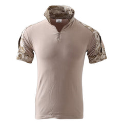 MEGE Tactical Camouflage Men Army Combat POLO Shirt, Rapid Assault ACU MultiCam Mens' Tops & Tees,  Airsoft Paintball Polo