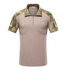 MEGE Tactical Camouflage Men Army Combat POLO Shirt, Rapid Assault ACU MultiCam Mens' Tops & Tees,  Airsoft Paintball Polo