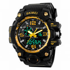 Skmei Outdoor Multifunctional Dual Display Sports Men Digital Watch Tactical Waterproof Double Movement Noctilucent Wrist Watch