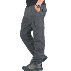 MAGCOMSEN Pants Men Winter Double Layer Men's Cargo Pants Baggy Pants For Men Military Tactical Pants Fleece Trousers AG-TY-02