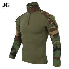 MEGE Men Military Airsoft Combat Shirt Frog Shirt, Tactical Gear Multicam Typhon Lightweight Rapid Assault Long Sleeve Shirt