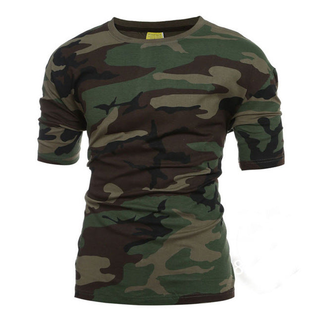 Tactical Military Camouflage T Shirt Men Breathable Quick Dry US Army Combat T-Shirt  Outwear T-shirt