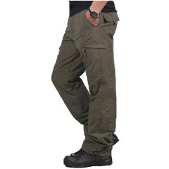 MAGCOMSEN Pants Men Winter Double Layer Men's Cargo Pants Baggy Pants For Men Military Tactical Pants Fleece Trousers AG-TY-02