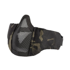 OneTigris Half Face Mesh Mask Foldable Military Style Adjustable Tactical Multicam Face Protective Mask For Airsoft