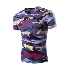 Camouflage T-shirt Men Brand Cotton Army Tactical Combat T Shirt Military Camo Camp Mens T Shirts O-neck Top Tees