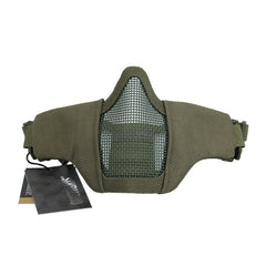 OneTigris Half Face Mesh Mask Foldable Military Style Adjustable Tactical Multicam Face Protective Mask For Airsoft