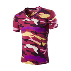 Camouflage T-shirt Men Brand Cotton Army Tactical Combat T Shirt Military Camo Camp Mens T Shirts O-neck Top Tees