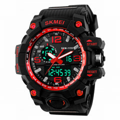 Skmei Outdoor Multifunctional Dual Display Sports Men Digital Watch Tactical Waterproof Double Movement Noctilucent Wrist Watch