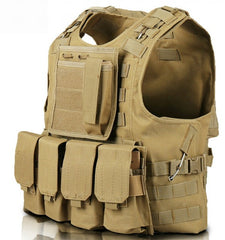 Quick Release Military Modular Molle CIRAS Tactical Vests Assault Vest Airsoft Combat Vests Includes Mag Pouch & Acessory Bag