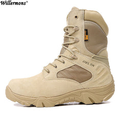 Winter Army Men's Military Outdoor Desert Combat Tactic Mid-calf Boots Men Snow Tactical Boots Botas Hombre Zapats