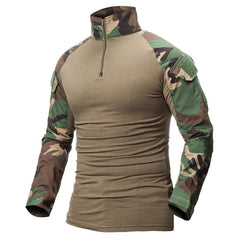 ReFire Gear Camouflage Army T-Shirt Men US RU Soldiers Combat Tactical T Shirt Military Force Multicam Camo Long Sleeve T Shirts