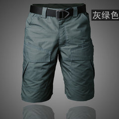 Summer Militar Waterproof Shorts Tactical Cargo Men Teflon Camouflage Army Military Short Male Pockets Rip-stop Casual Shorts