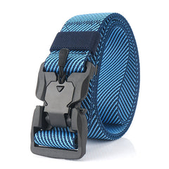 2019 Fashion Twill Magnetic Belt Soft Genuine Nylon Quick Release Buckle Outdoor Sports Tactical Belt Unisex Fishing Belt|Waist Support