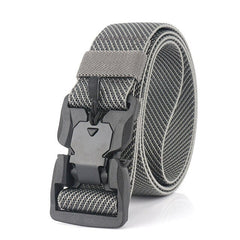 2019 Fashion Twill Magnetic Belt Soft Genuine Nylon Quick Release Buckle Outdoor Sports Tactical Belt Unisex Fishing Belt|Waist Support