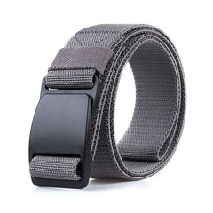 Quick release buckle elastic belt high strength elastic fiber matte buckle unisex sports belt 120cm adjustable tactical belt|Waist Support