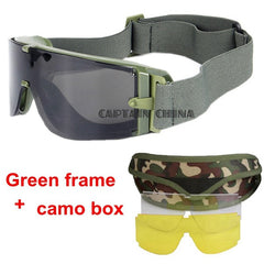 Military Airsoft X800 Tactical Goggles USMC Tactical Sunglasses Glasses Army Paintball Goggles