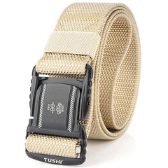 Quick Release Buckle Men's Tactical Belt 2020 New Hard Metal Magnetic Buckle Men's Military Army Belt High Quality Nylon Belt|Waist Support