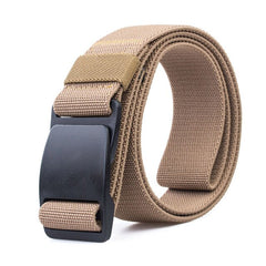 Quick release buckle elastic belt high strength elastic fiber matte buckle unisex sports belt 120cm adjustable tactical belt|Waist Support